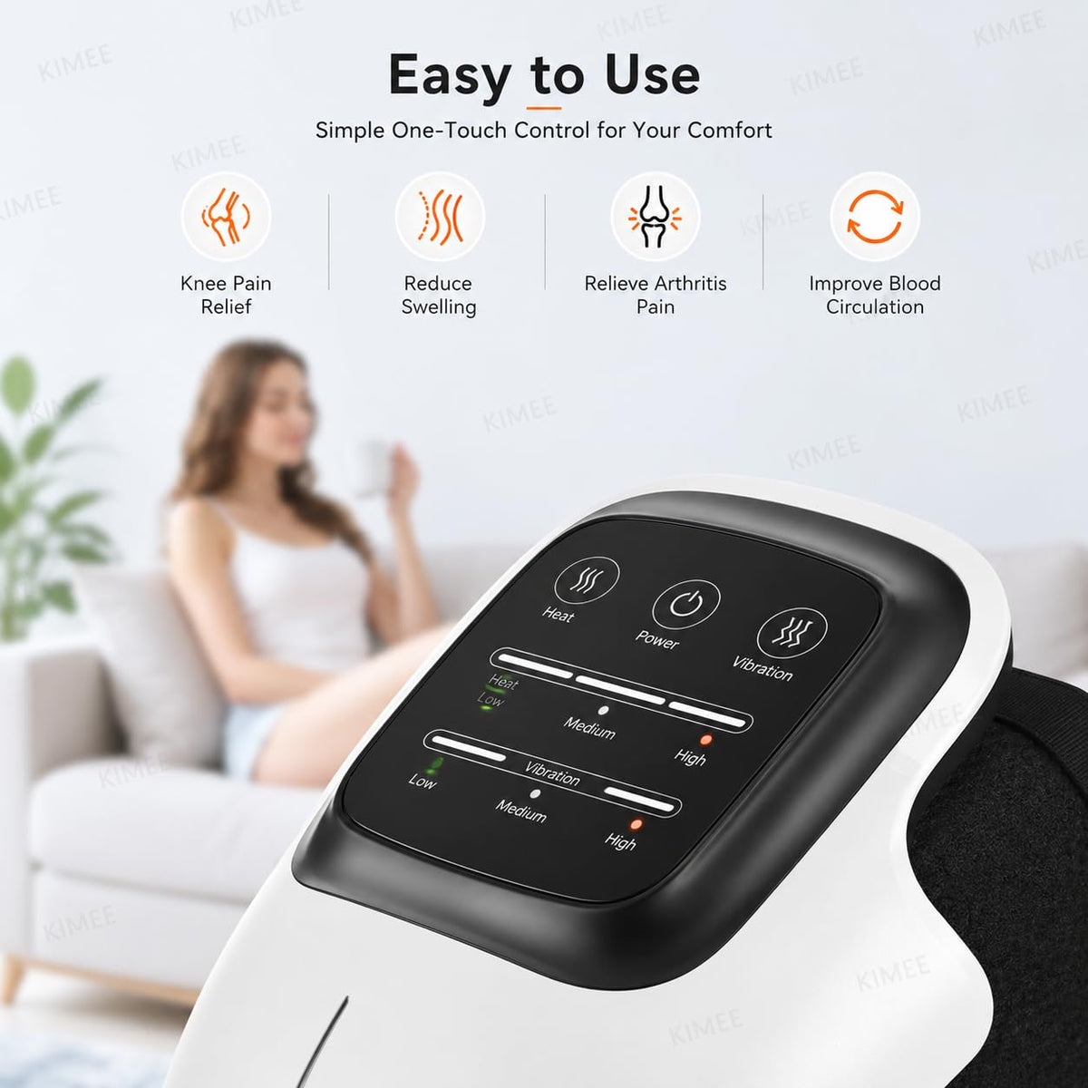 Heated Knee Massager for Pain Relief