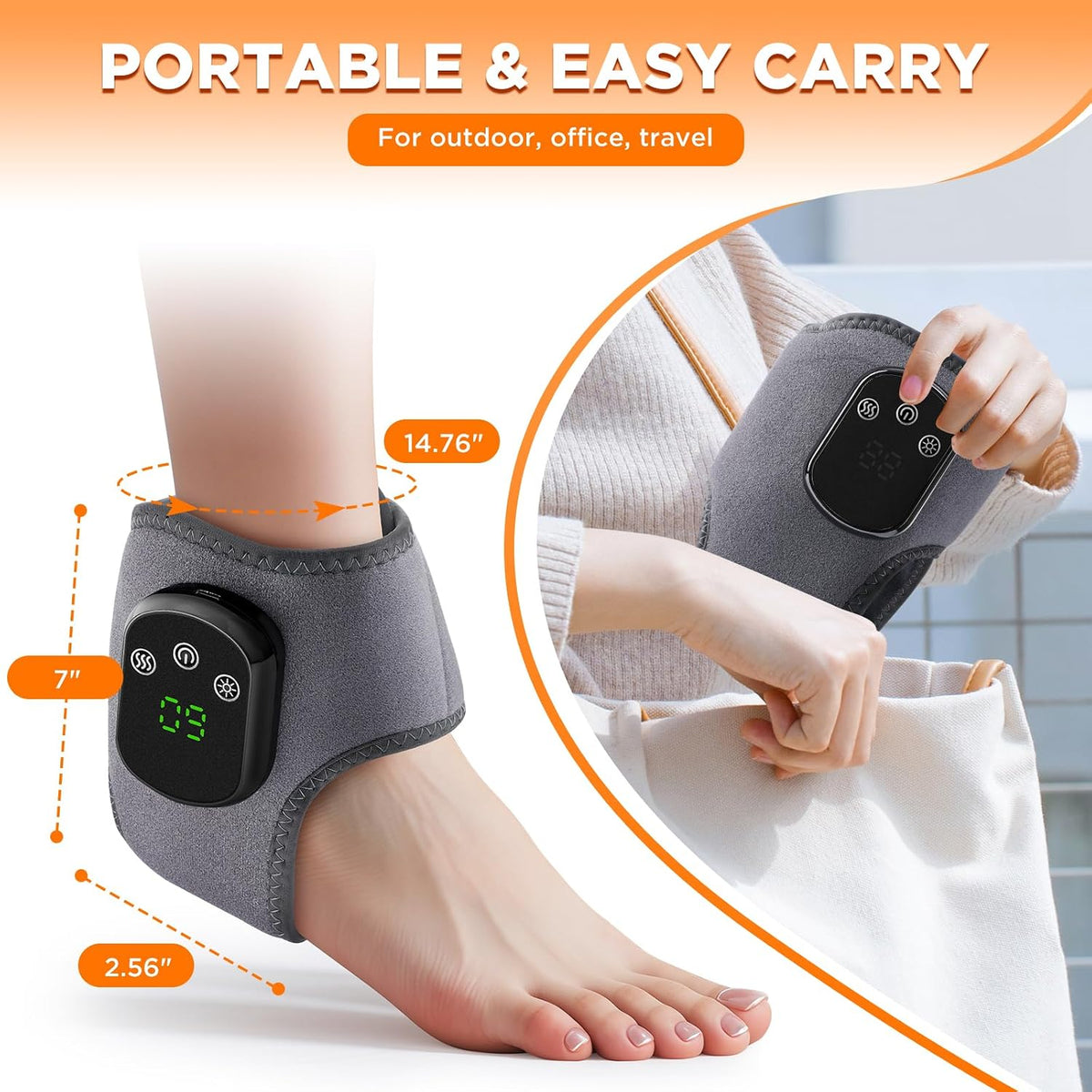 Cordless Heated Ankle Massager