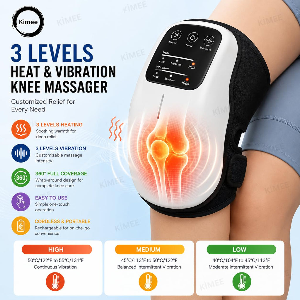 Heated Knee Massager for Pain Relief
